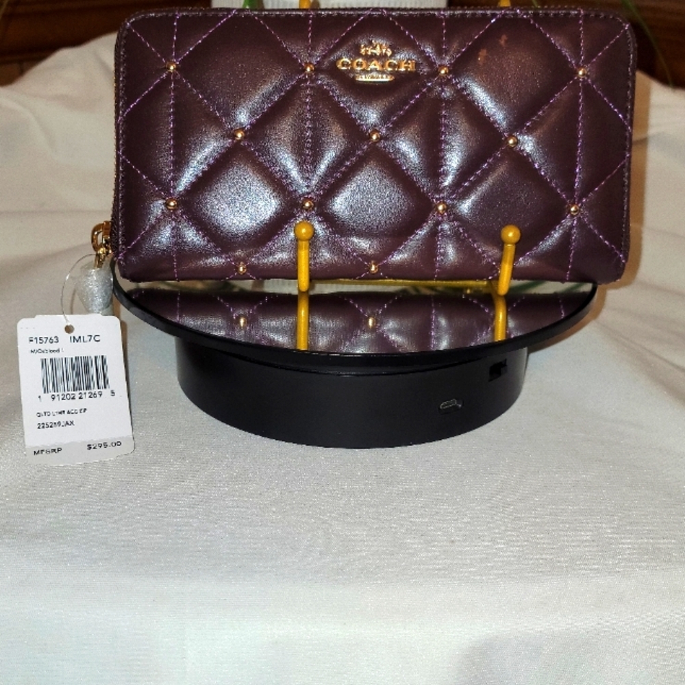 Coach Purple Quilted Women's Bag